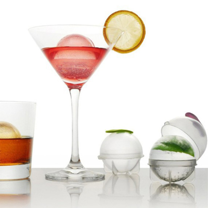 球形冰淇淋模具 四个装DIY 圆形冰球 制冰球 大小号 BG26014