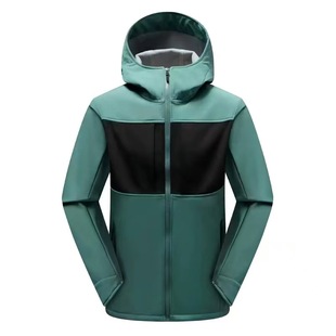 Bird Home Same Style New Soft Shell Rusk Clothes for Men and Women Spring and Autumn Windproof Waterproof fleece-lined Single Coat Mountain Climbing Soft Shell Clothes