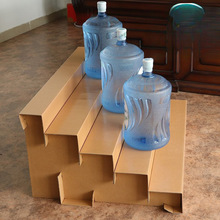 水果店陈列纸板货架水果斜坡架超市水果阶梯展示架台阶货架礼品盒