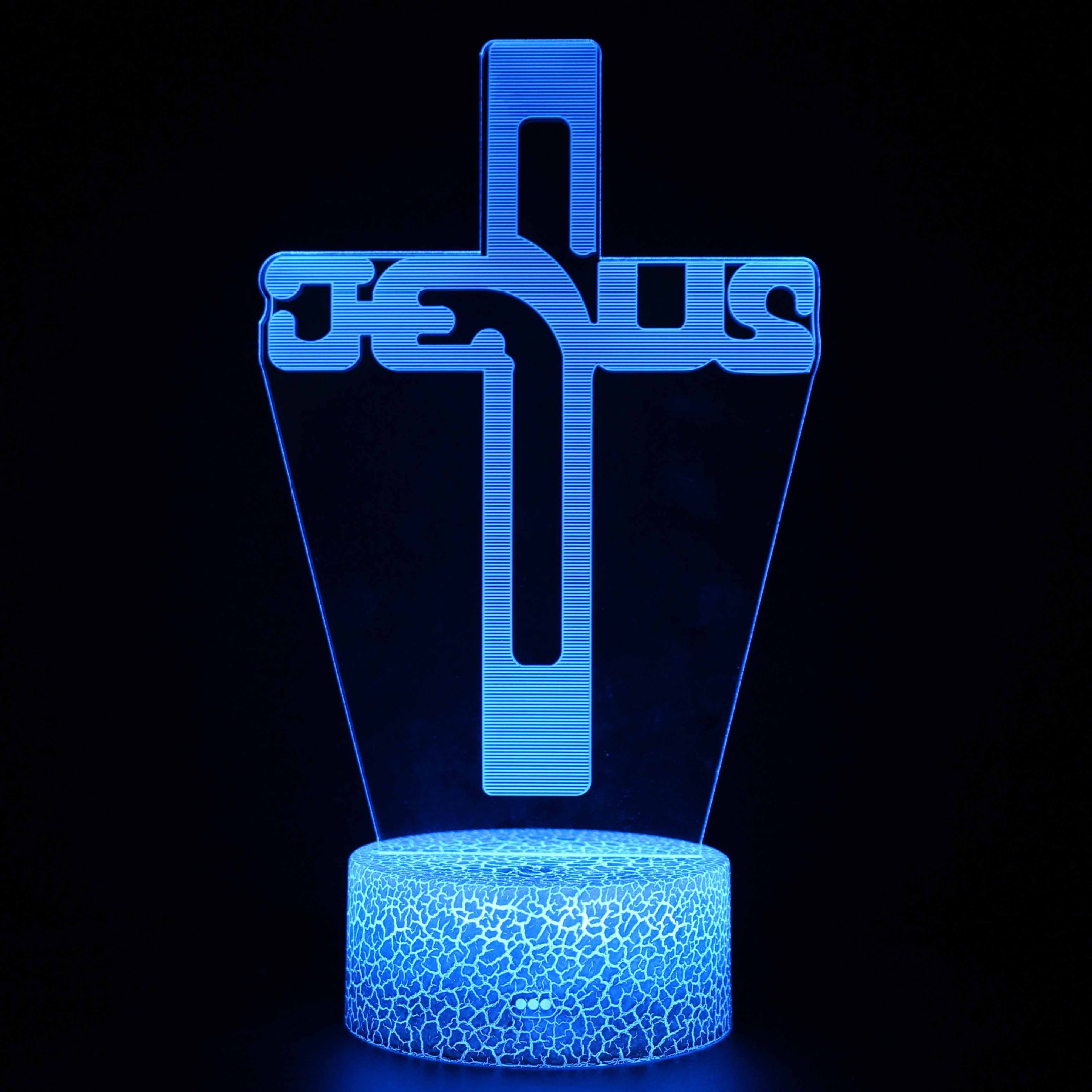 Luz de noche LED personalizada Jesús Virgen Ángel serie lámpara de mesa regalo creativo acrílico 3D noche luz al por mayor
