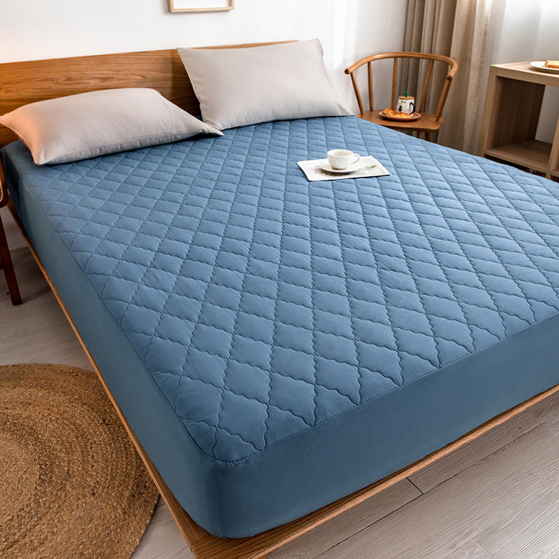 Cama de algodón impermeable clase A transfronteriza amazon cama de cama lavable en máquina cubierta de colchón de color sólido cama de comercio exterior cama de cama