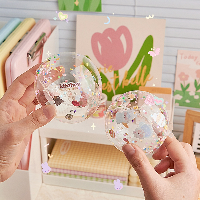 Nano glue pinch bubble blowing nano tape double-sided tape diy homemade ball internet celebrity girl magic glue decompression