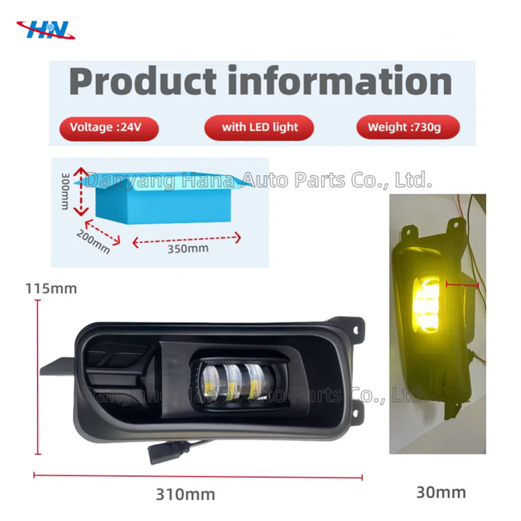 Conjunto de luz antiniebla frontal LED modificado ACTROS MP3 amarillo y blanco dedicado a la luz de camión Mercedes-Benz 9438200156