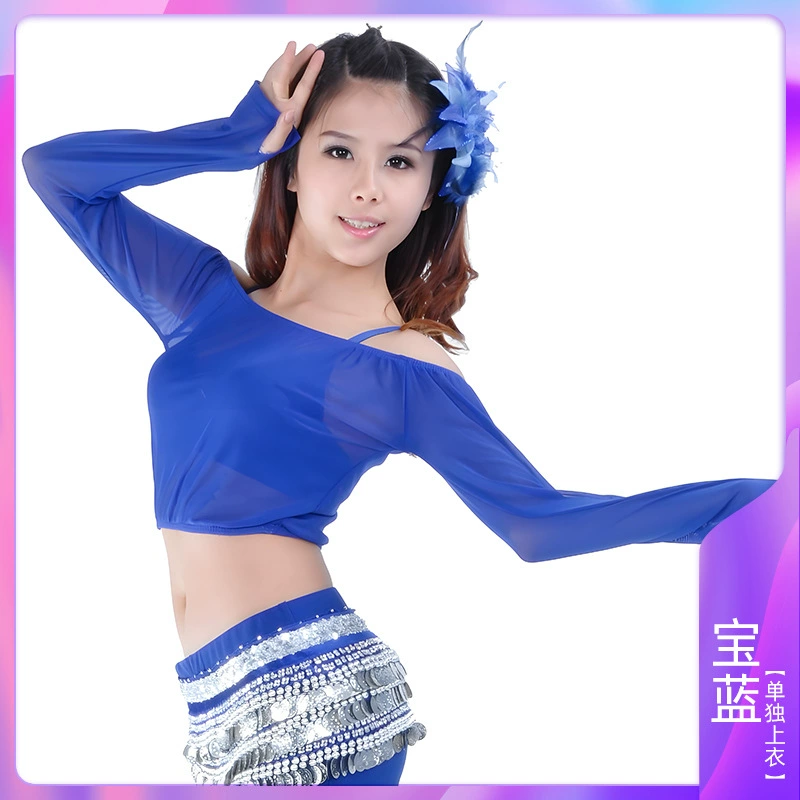 Transparent shoulderless bottoming tops, belly dance tops, belly dance costumes, tribal style costumes