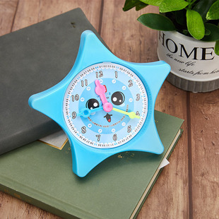 Children's cartoon clock model Elementary School students Grade One Two Three mathematics teaching aids clock learning clock face learning aids