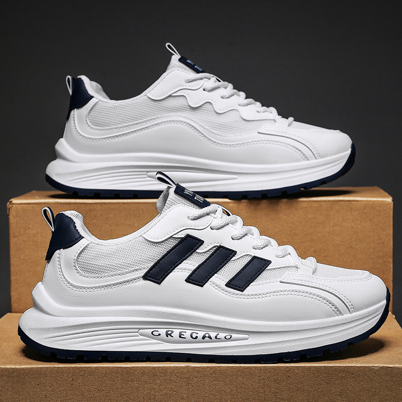 Zapatos de hombre 2026 primavera nueva tendencia versátil explosión zapatos de papá suela gruesa resistente al desgaste transpirable zapatos deportivos casuales de estudiantes