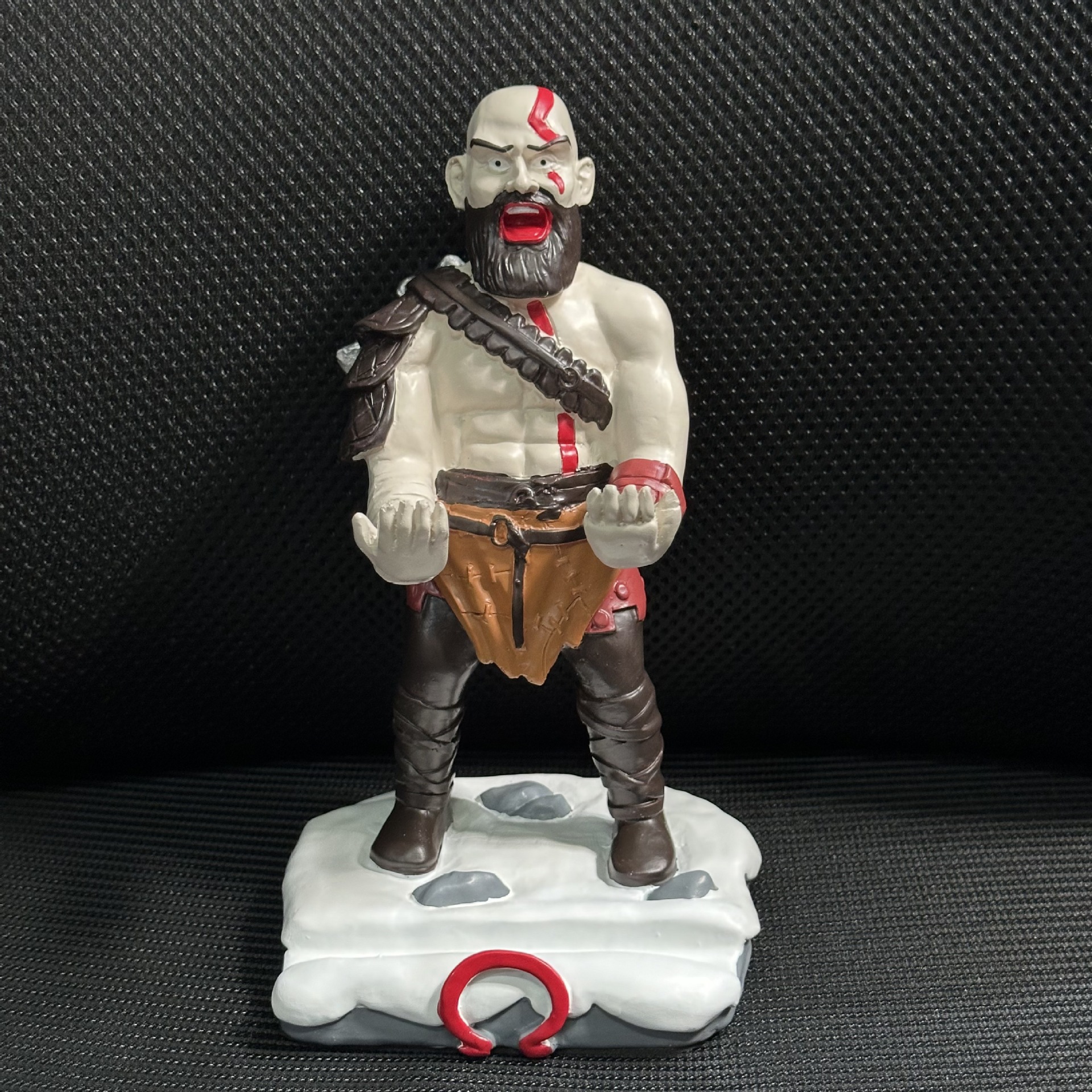 Soporte de teléfono móvil de árbol hombre de dibujos animados de escritorio veneno adornos de estudiantes adornos soporte de mango Fox negro