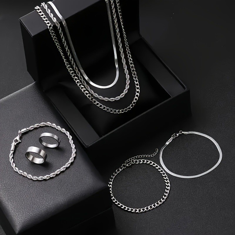 Minimalist Titanium Ring For Women & Men Plain Stainless Band_voghion.com