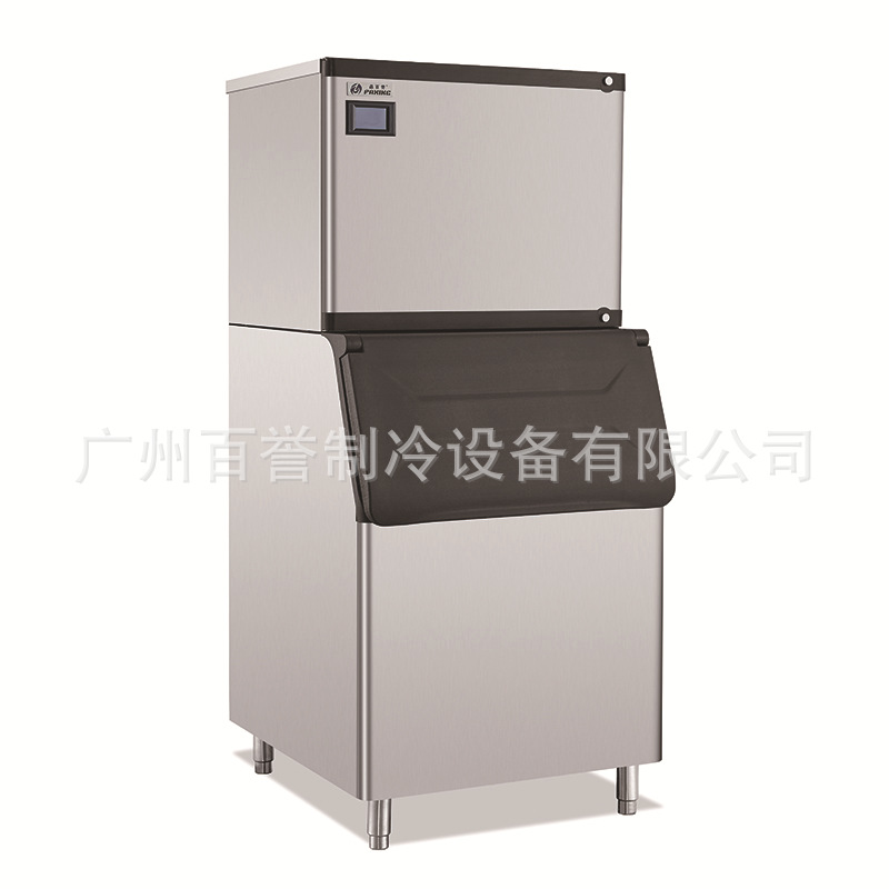 Máquina de Hielo Jingbaiyu de Venta Directa, 700 Libras, Hielo en Forma de Media Luna, Equipo Comercial para Bebidas de Té de Frutas, Tipo Dividido Automático