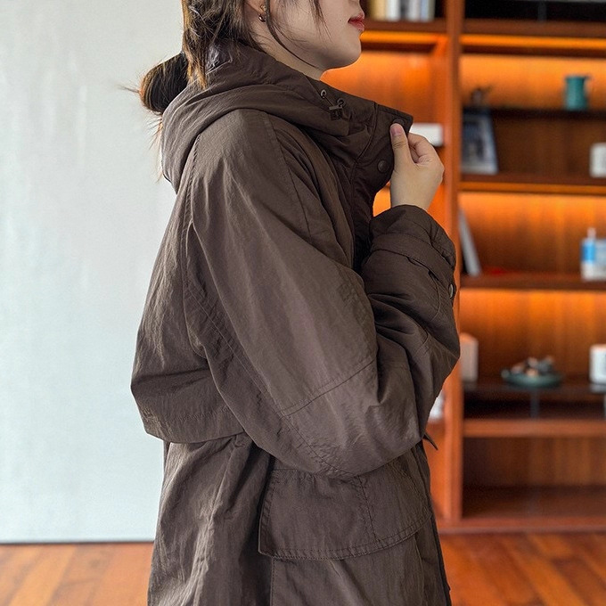 Clothes Are Good, Friendly and Fashionable! 90 White Goose down Jacket with Hood and Collar, One Piece Drop Shipping