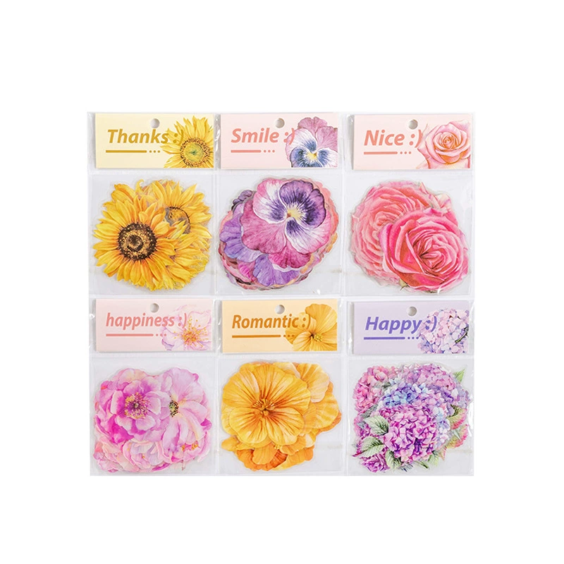 梦之舞 Flower blooming series PET sticker crystal ink printing ins ink printing 10 photos