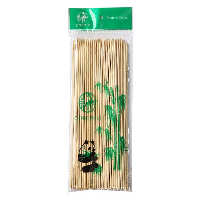 Packaging 2.5-4mm Outdoor Barbecue Bamboo Skewers for Skewered Food, Manufacturer of Bbq Spicy Hot Dog Sausage Skewers for Grilled Meat Skewers
