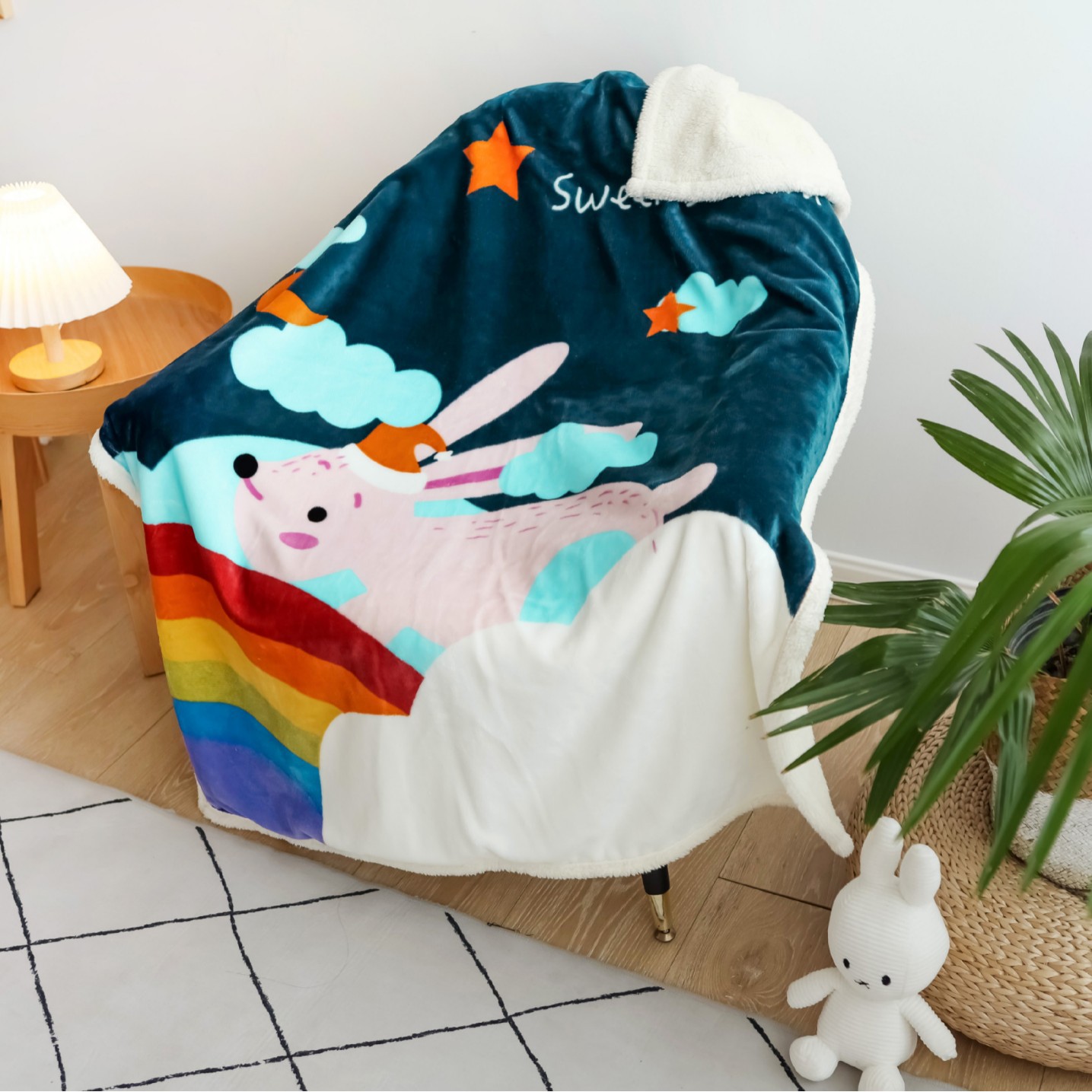 양고기 캐시미어-화려한 토끼