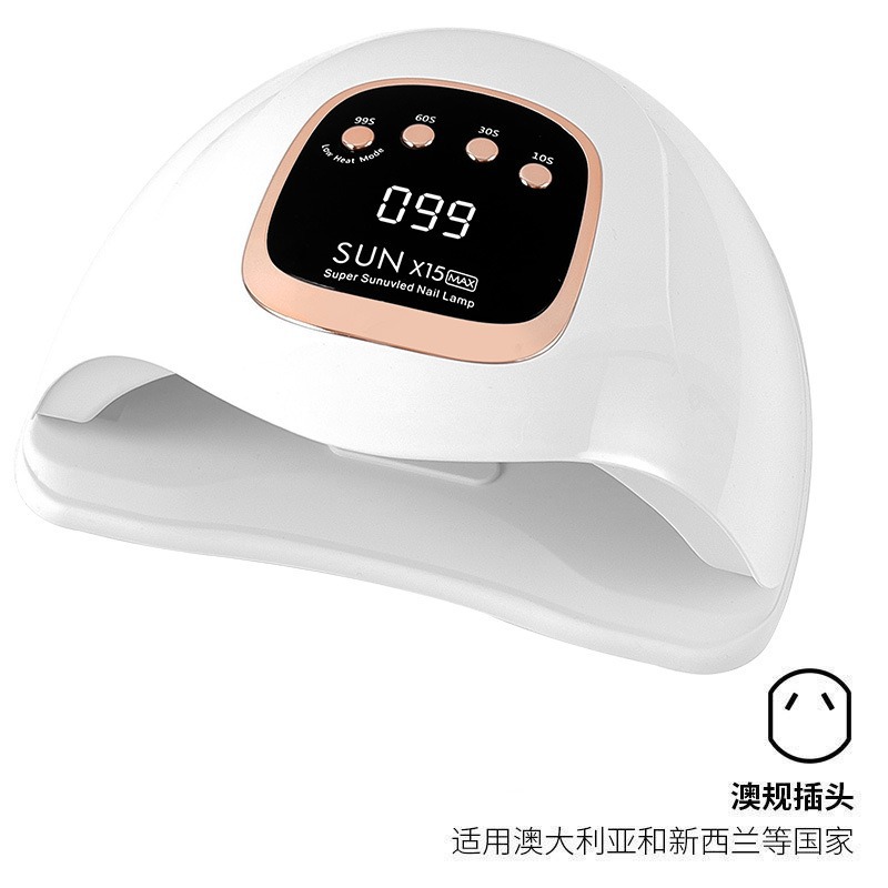 Lámpara de uñas de alta potencia de 280W, temporizador UV, lámpara de fototerapia inteligente, luz roja, secador de uñas de secado rápido, transfronterizo