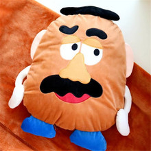 日系POTATO土豆先生抱枕毛绒玩具法兰绒空调毯车载办公室午睡毯子