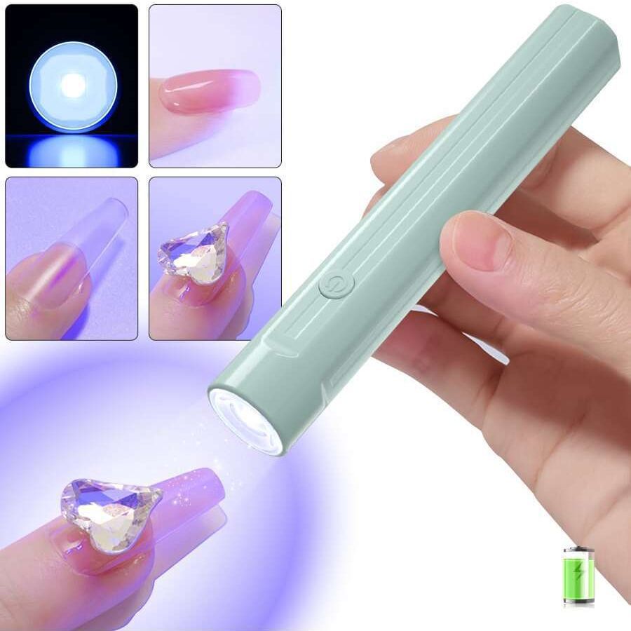 Lámpara de uñas de mano pequeña lámpara de uñas portátil proyector de almacenamiento eléctrico mini lámpara de fototerapia de secado rápido lámpara de cocción de uñas