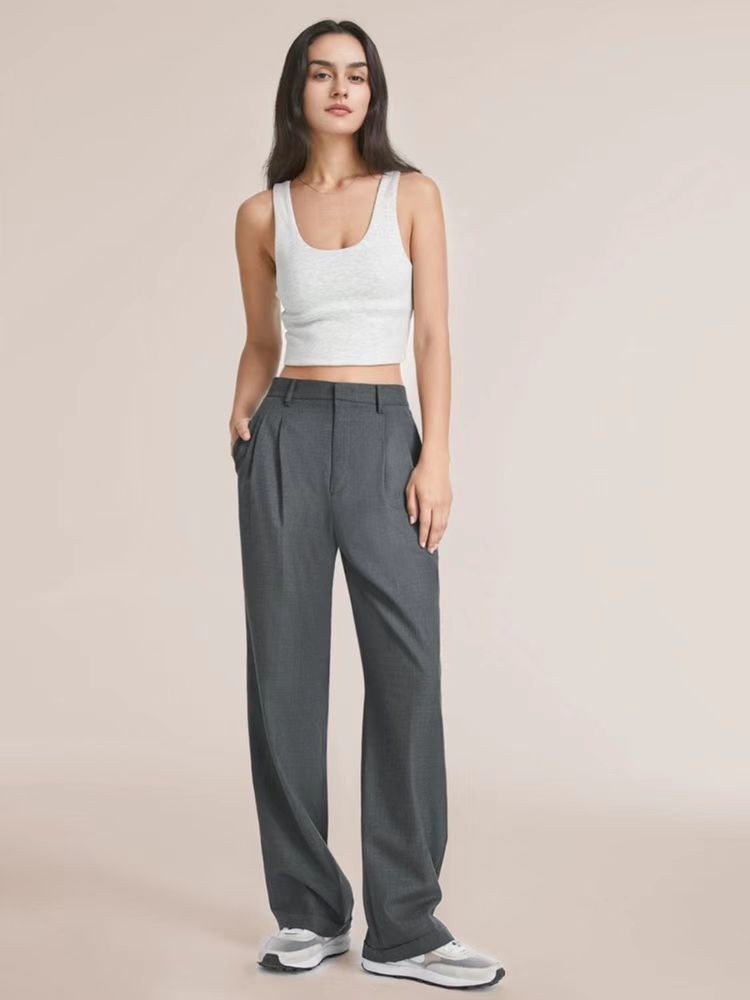 Women's Holiday Daily Simple Style Solid Color Full Length Pocket Casual Pants display picture 1