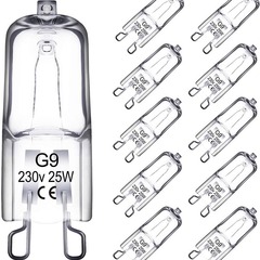 G9ハロゲン電球220v25w40wオーブン電球電気スタンド壁ランプ水晶インサート電球ハロゲン電球