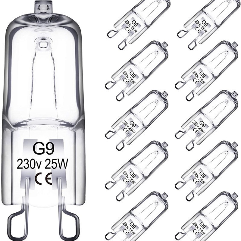 G9 halogen bulb 220V25W40W oven Bulb Table Lamp wall lamp crystal pin bulb tungsten halogen bulb