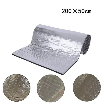 200Cm*50Cm Aluminum Foil Car Audio Soundproofing Blanket with Adhesive Backing, Self-Adhesive Heat Insulation and Soundproofing Mat, Cross-Border Bestseller