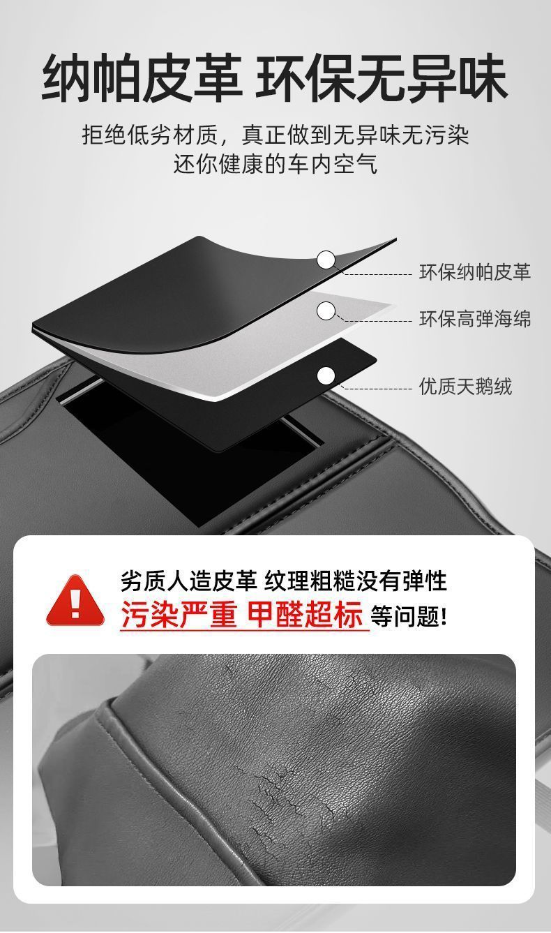 Suitable for Car Anti-Kick Pads, Rear Seat Anti-Wear Pads, Car Anti-Dirty Pads, Universal Car Backrest Storage Bag Card