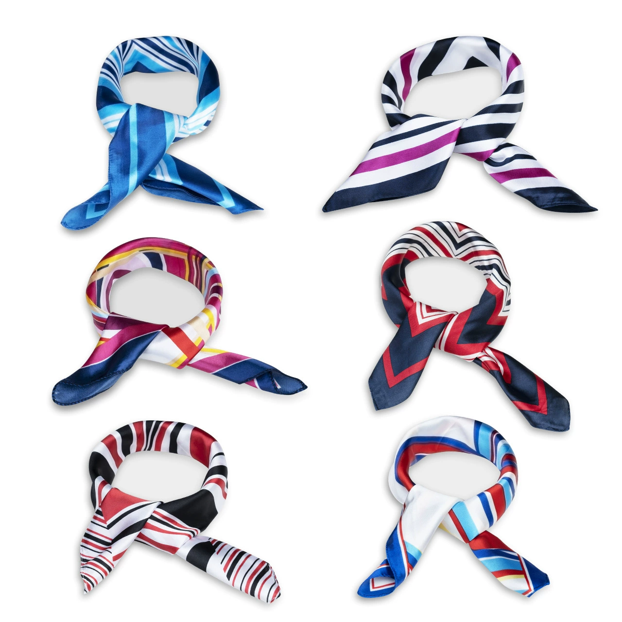 Шелковый маленький квадратный шарф Женская универсальная Деловая одежда Рабочая одежда Шелковый шарф Стюардесса Маленький костюм Шарф Шелковый Универсальный шарф