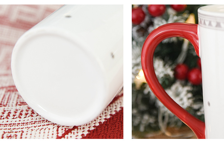 Tazza alta di Natale grande capacità tazza in ceramica tazza di sollievo per la casa carina tazza di latte alla moda tazza di acqua tazza da tè da ufficio_voghion.com