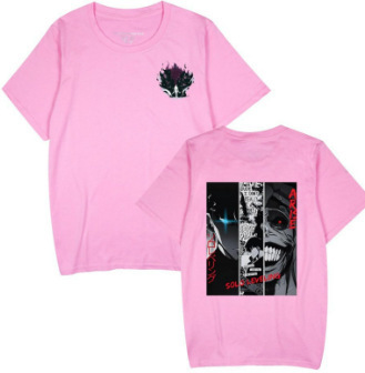 2025新型アニメソロlevel ing独自のアップグレードプリント柄半袖ファッション男女tシャツ|undefined