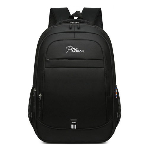Cross-border fashion trend men's dual-shoulder bag large capacity business laptop backpack simple student school bag casual travel bag