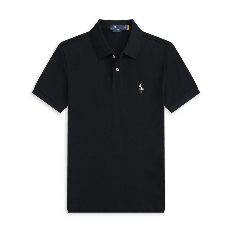 Summer Export Polo Shirt Pony Logo Men's Short-Sleeved T-Shirt Lapel Pony Logo Embroidered Casual Wear T-Shirt