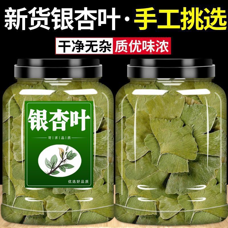 银杏叶中药材正品银杏叶片干花叶泡水非野生特级白果树叶养生茶叶