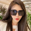 Box face without makeup Sunglasses Show thin fashion Sunglasses ins Street beat men and women Same item