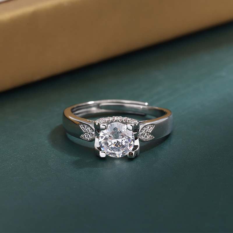 Moissanite Wedding Ring For Women High End Plated Engagement Ring_voghion.com