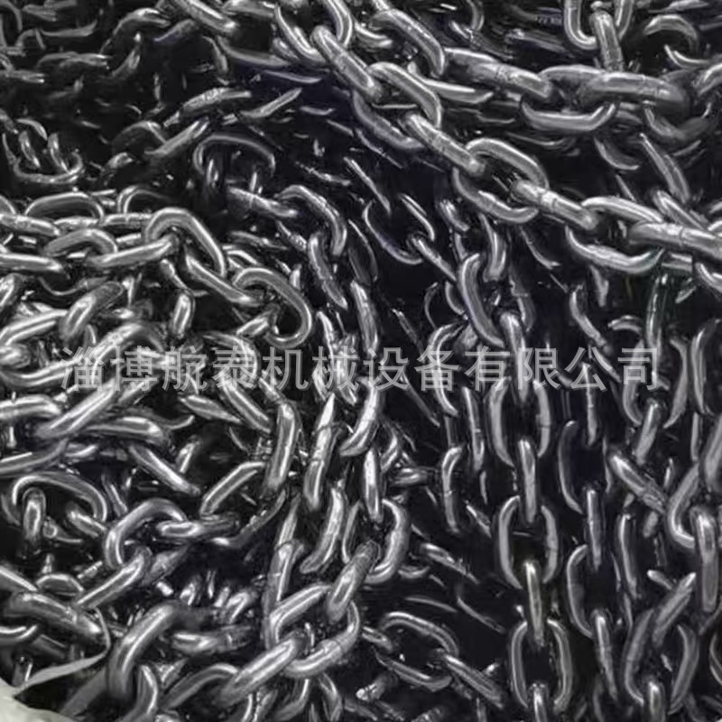 12.5-60mm多规格船用有档锚链 厂家可镀锌系泊链无档锚链
