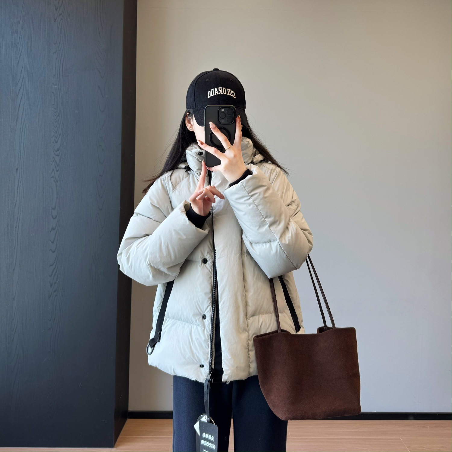 Black Label Goose down Jacket~90% White Goose down Extreme Cold Ultra-Thick Hooded Parka down Jacket with Triple Protection and Triple Warmth for Women