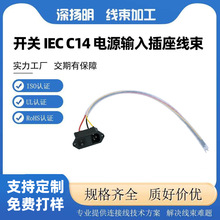 C14 ���_�P�Դ�������� 10A/15A 250V �O���Դݔ�뾀�ɶ���