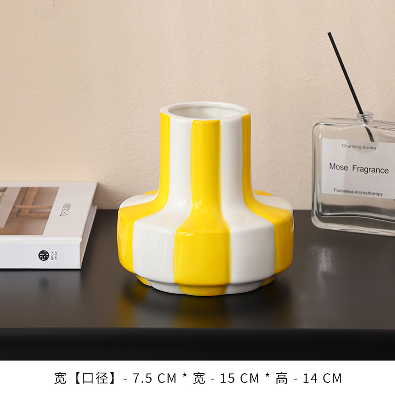 Vaso Nordic Vertical - Amarillo