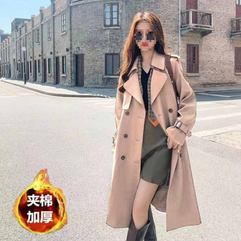 法式洋气风衣外套女2025垂感春秋收腰风衣女感中长款新款|undefined
