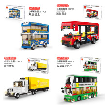 万格兼容乐高重型货车公交大卡车巴士儿童汽车积木拼装智力玩具