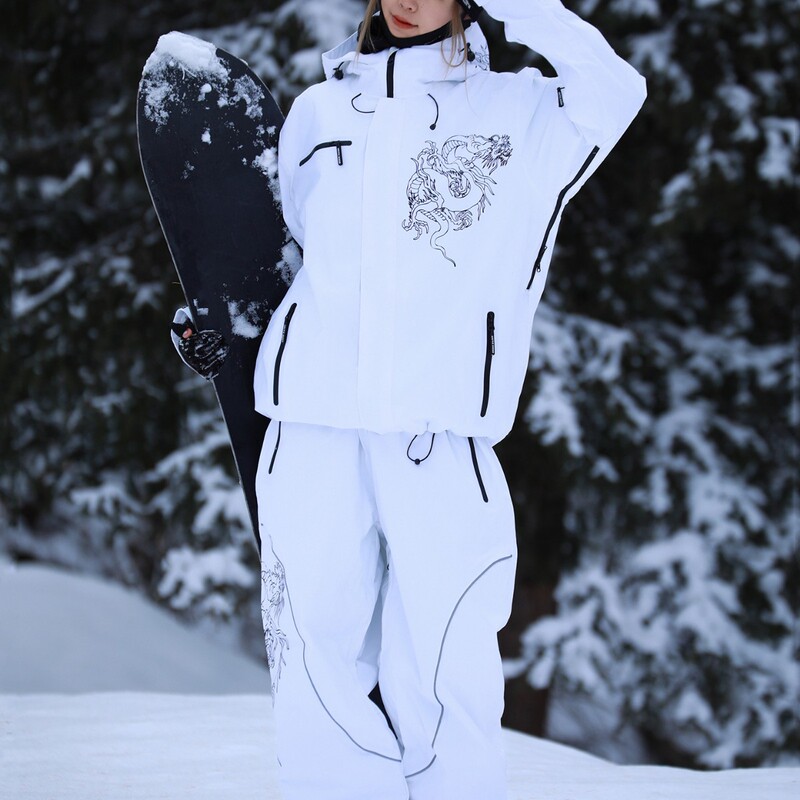 Men's and Women's Ski Suits, Winter Outdoor Windproof and Waterproof Snowboard and Ski Clothing Sets, New Models Men's and Women's Ski Suits, Winter Outdoor Windproof and Waterproof Snowboard and Ski Clothing Sets, New Models