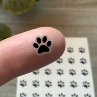 Малый наклейка с отпечатком лапы, дизайн отпечатка лапы подходит для ноутбуков, бутылок, мобильных телефонов и т. д.