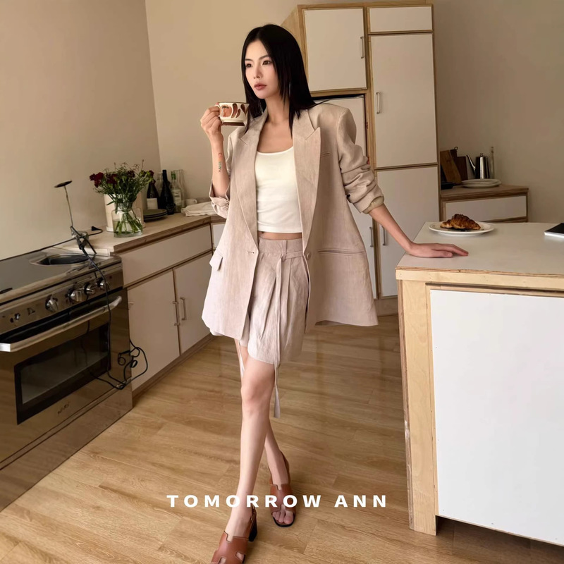 In-Stock Special Offer Tomorrowann Refreshing and Breathable Linen Suit Shorts Set for Women 12695/12696 In-Stock Special Offer Tomorrowann Refreshing and Breathable Linen Suit Shorts Set for Women 12695/12696