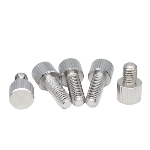 304 stainless steel hex socket cap screw round ribbed screw flat head adjustable bolt M2 M2.5 M3 M4 M5 M6 M8