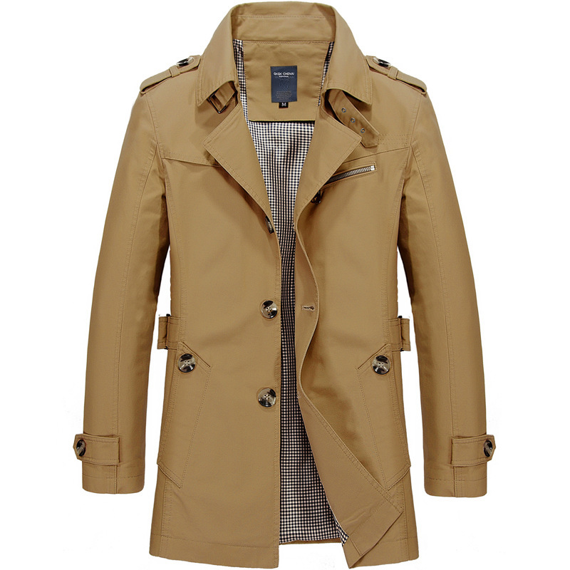 (Cross-border trading), men's demi-season casual jacket, trench coat, Spring/Fall 2023 model 4