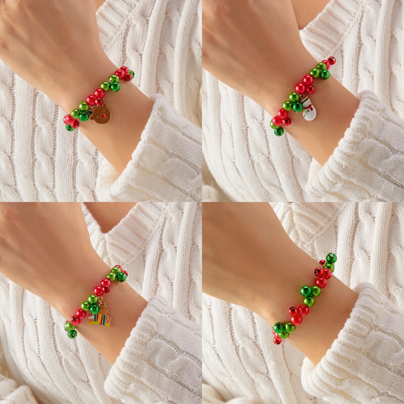 New Christmas Colorful Beaded Bracelet for Women Cross-Border Hot Selling Elastic Bracelet for Best Friends and Friendship Bracelet Gifts New Christmas Colorful Beaded Bracelet for Women Cross-Border Hot Selling Elastic Bracelet for Best Friends and Friendship Bracelet Gifts