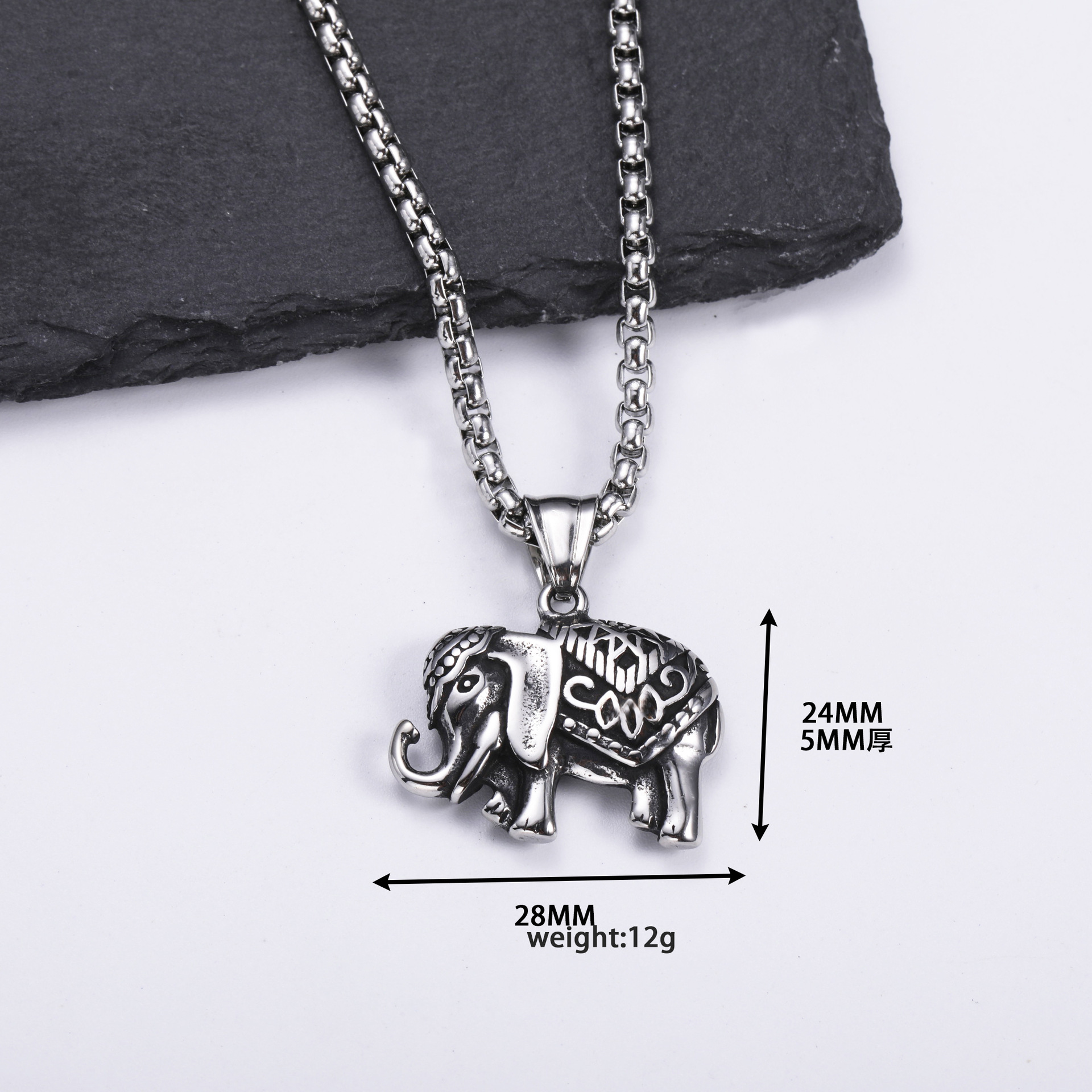 retro pendant hip-hop style stainless steel