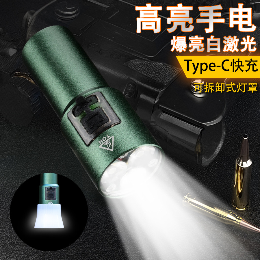 Lintera de luz de alta intensidad al aire libre compacta y portátil de larga duración zoom atenuación superbrillante iluminación de linterna led