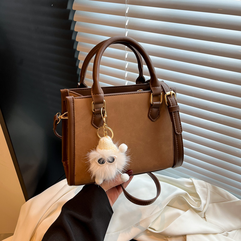 Bolso de mano más vendido transfronterizo para mujeres 2025, nuevo color de contraste, bolso de hombro casual de textura, bolso de moda