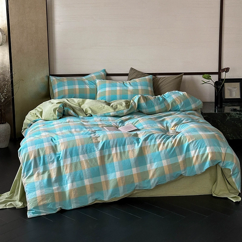 Хлопковый набор из четырех частей хлопчатобумажный постельное белье из двух одеял постельное белье из четырех частей