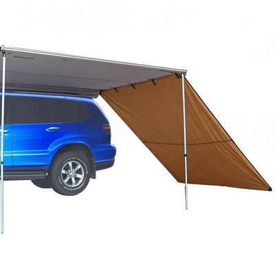 Avtomobil yan çətirləri — Portable Car Side Canopy - excluding-canopy-khaki-side-fabric-16x25